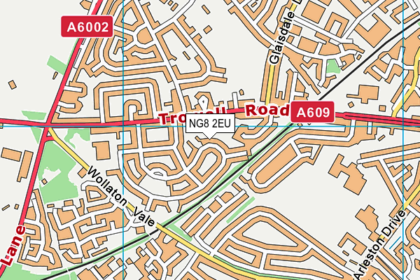 NG8 2EU map - OS VectorMap District (Ordnance Survey)