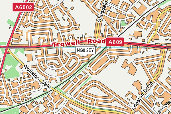 NG8 2EY map - OS VectorMap District (Ordnance Survey)