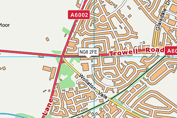 NG8 2FE map - OS VectorMap District (Ordnance Survey)