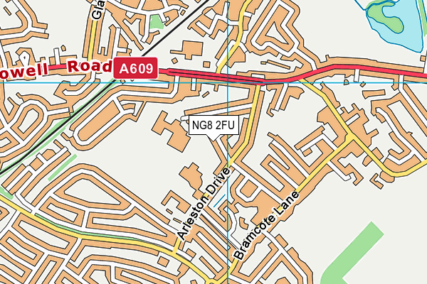 NG8 2FU map - OS VectorMap District (Ordnance Survey)