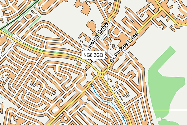 NG8 2GQ map - OS VectorMap District (Ordnance Survey)