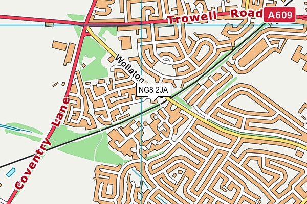 NG8 2JA map - OS VectorMap District (Ordnance Survey)