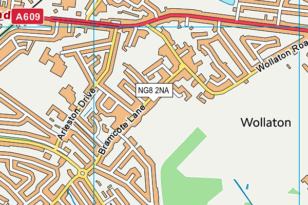 NG8 2NA map - OS VectorMap District (Ordnance Survey)