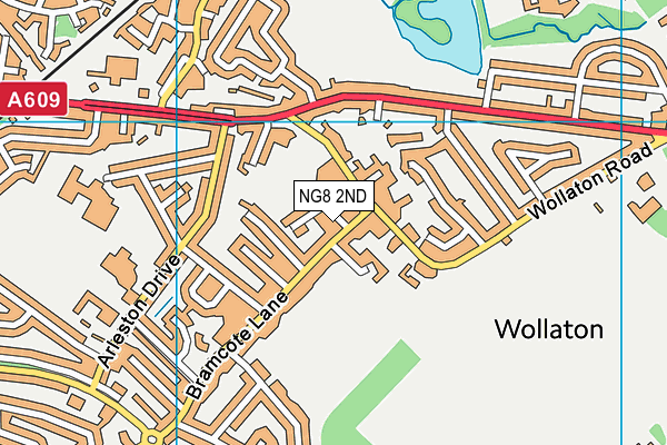 NG8 2ND map - OS VectorMap District (Ordnance Survey)