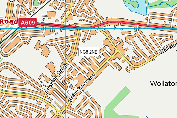 NG8 2NE map - OS VectorMap District (Ordnance Survey)