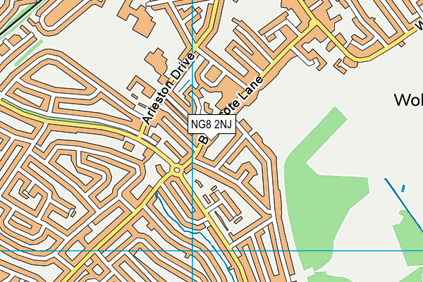 NG8 2NJ map - OS VectorMap District (Ordnance Survey)