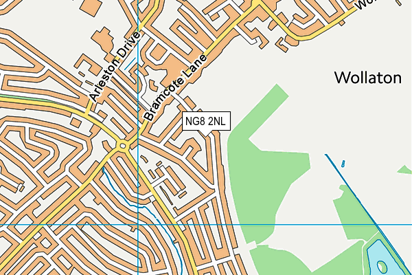 NG8 2NL map - OS VectorMap District (Ordnance Survey)