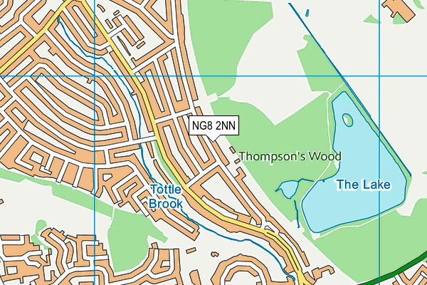 NG8 2NN map - OS VectorMap District (Ordnance Survey)