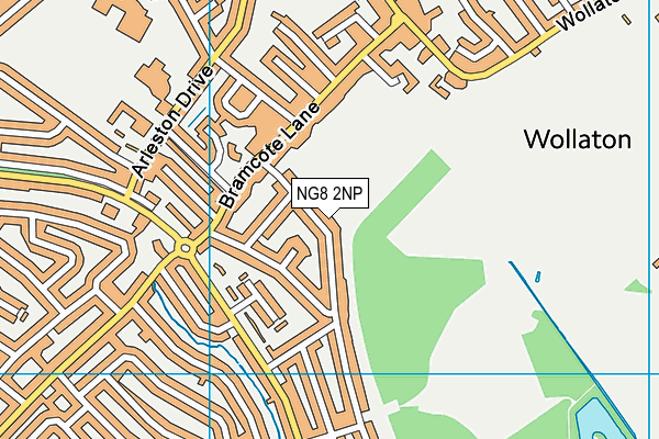 NG8 2NP map - OS VectorMap District (Ordnance Survey)