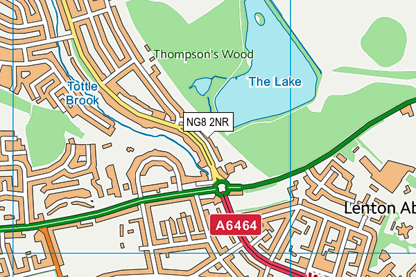 NG8 2NR map - OS VectorMap District (Ordnance Survey)