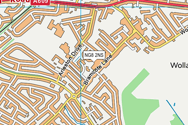 NG8 2NS map - OS VectorMap District (Ordnance Survey)