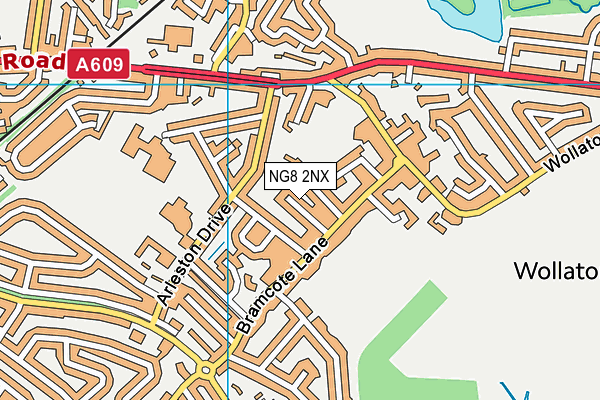 NG8 2NX map - OS VectorMap District (Ordnance Survey)