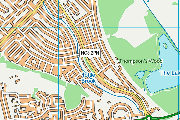 NG8 2PN map - OS VectorMap District (Ordnance Survey)