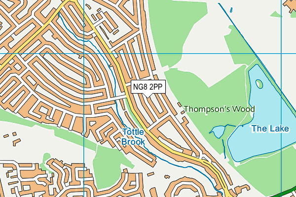 NG8 2PP map - OS VectorMap District (Ordnance Survey)