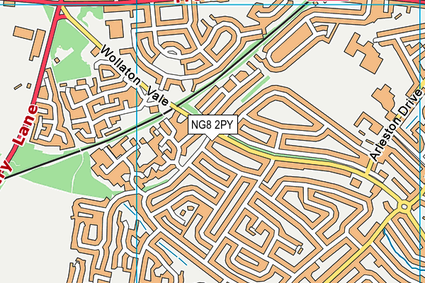 NG8 2PY map - OS VectorMap District (Ordnance Survey)