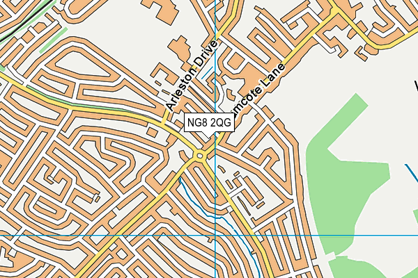 NG8 2QG map - OS VectorMap District (Ordnance Survey)
