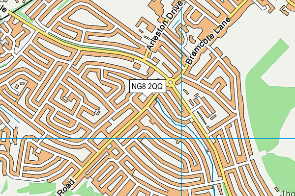 NG8 2QQ map - OS VectorMap District (Ordnance Survey)