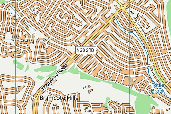 NG8 2RD map - OS VectorMap District (Ordnance Survey)