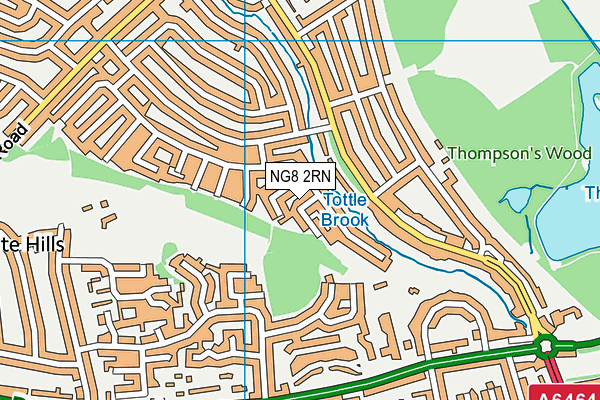 NG8 2RN map - OS VectorMap District (Ordnance Survey)