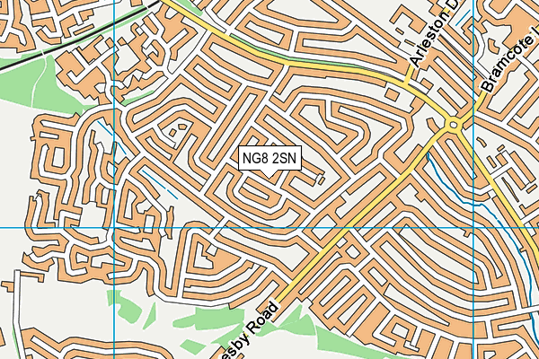 NG8 2SN map - OS VectorMap District (Ordnance Survey)
