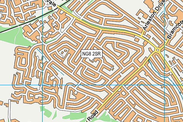 NG8 2SR map - OS VectorMap District (Ordnance Survey)