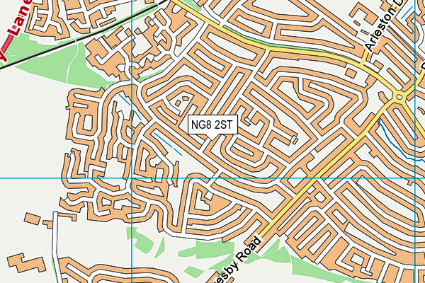 NG8 2ST map - OS VectorMap District (Ordnance Survey)