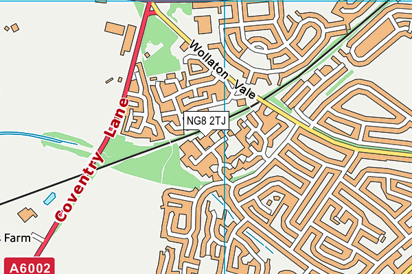 NG8 2TJ map - OS VectorMap District (Ordnance Survey)