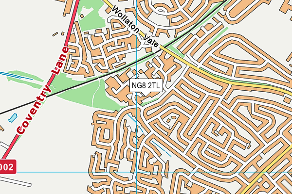 NG8 2TL map - OS VectorMap District (Ordnance Survey)