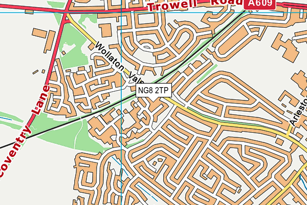 NG8 2TP map - OS VectorMap District (Ordnance Survey)