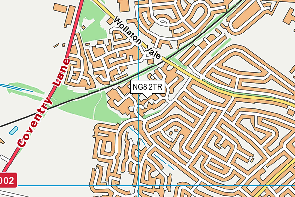 NG8 2TR map - OS VectorMap District (Ordnance Survey)