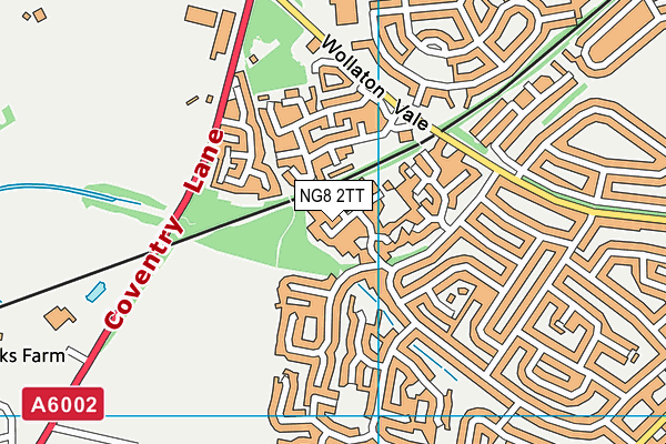 NG8 2TT map - OS VectorMap District (Ordnance Survey)