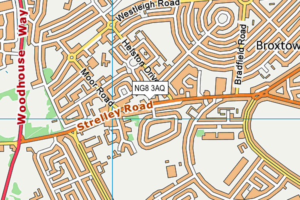 NG8 3AQ map - OS VectorMap District (Ordnance Survey)