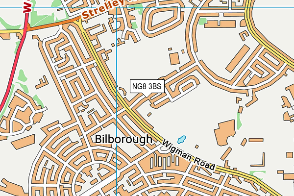 NG8 3BS map - OS VectorMap District (Ordnance Survey)