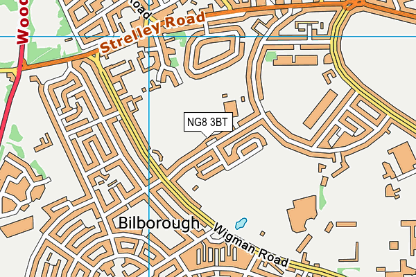 Westbury Academy map (NG8 3BT) - OS VectorMap District (Ordnance Survey)