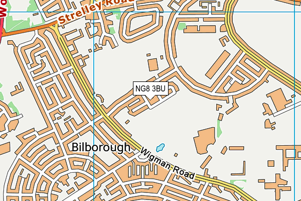 NG8 3BU map - OS VectorMap District (Ordnance Survey)