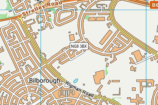 NG8 3BX map - OS VectorMap District (Ordnance Survey)