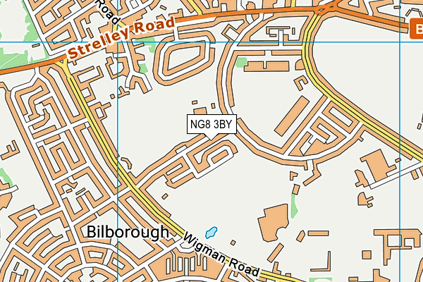 NG8 3BY map - OS VectorMap District (Ordnance Survey)