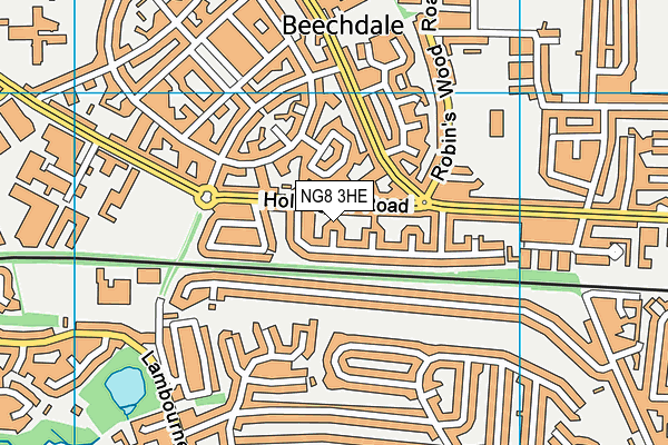 NG8 3HE map - OS VectorMap District (Ordnance Survey)