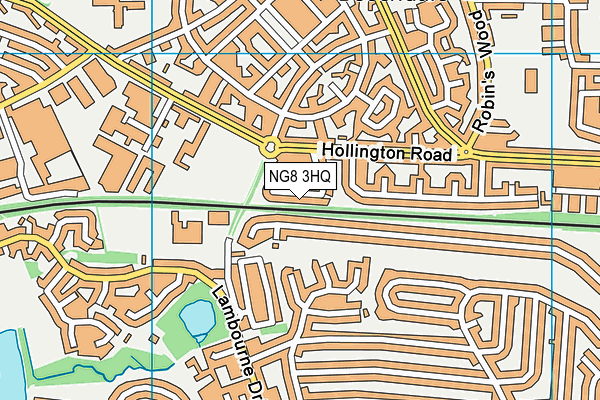 NG8 3HQ map - OS VectorMap District (Ordnance Survey)