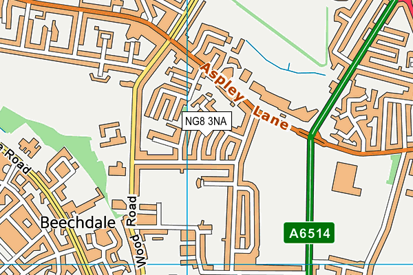 NG8 3NA map - OS VectorMap District (Ordnance Survey)