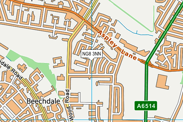 NG8 3NN map - OS VectorMap District (Ordnance Survey)