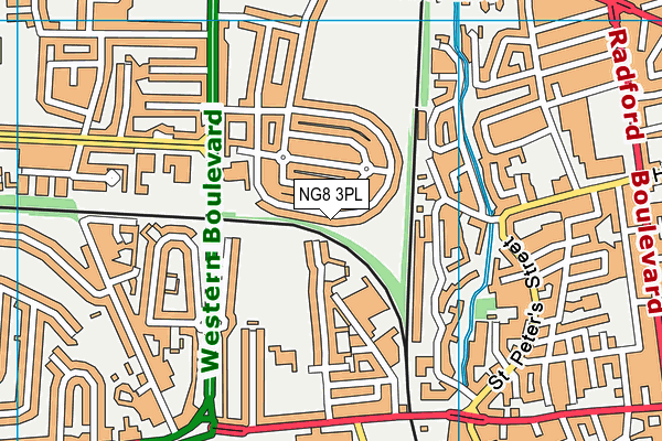 Robert Shaw Primary and Nursery School map (NG8 3PL) - OS VectorMap District (Ordnance Survey)