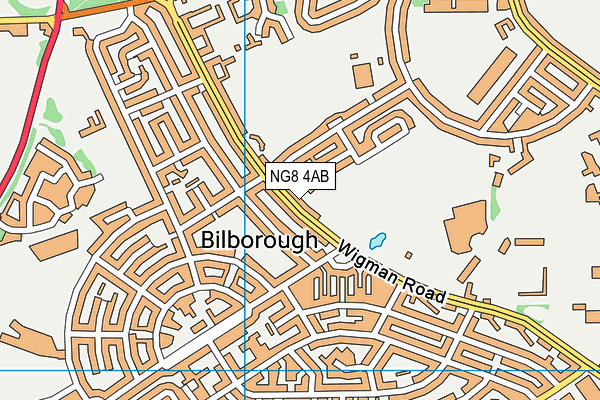 NG8 4AB map - OS VectorMap District (Ordnance Survey)