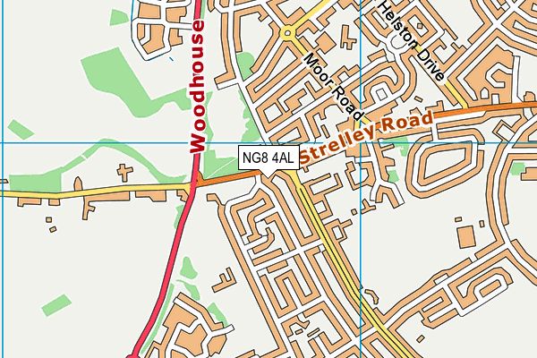 NG8 4AL map - OS VectorMap District (Ordnance Survey)