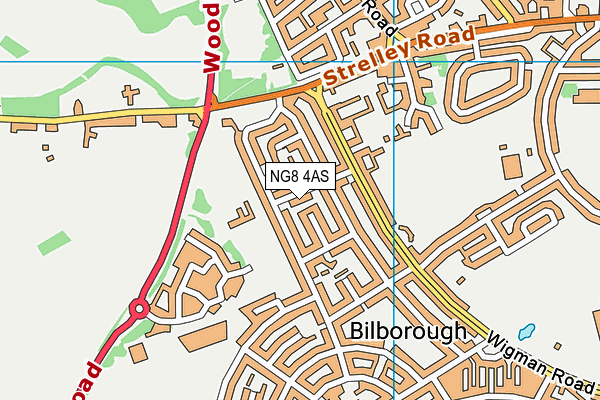 NG8 4AS map - OS VectorMap District (Ordnance Survey)