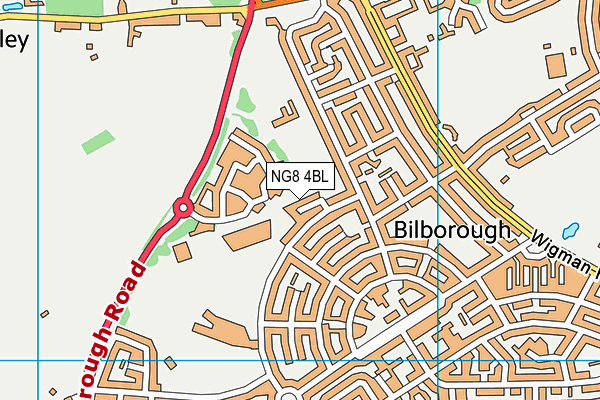 NG8 4BL map - OS VectorMap District (Ordnance Survey)