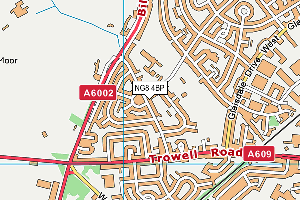 NG8 4BP map - OS VectorMap District (Ordnance Survey)