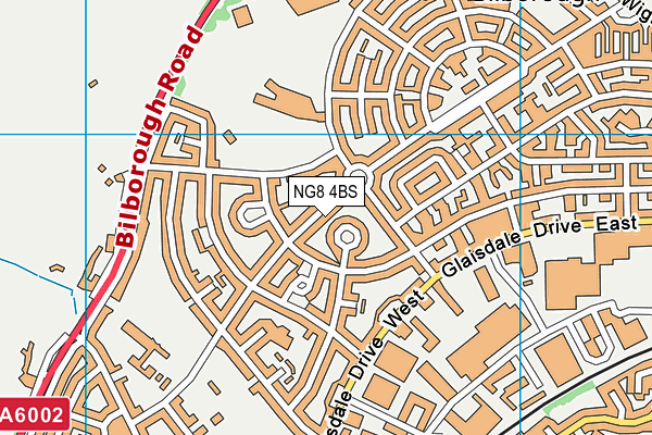 NG8 4BS map - OS VectorMap District (Ordnance Survey)