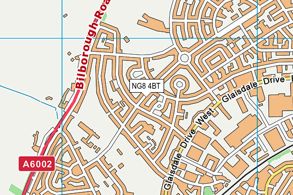 NG8 4BT map - OS VectorMap District (Ordnance Survey)