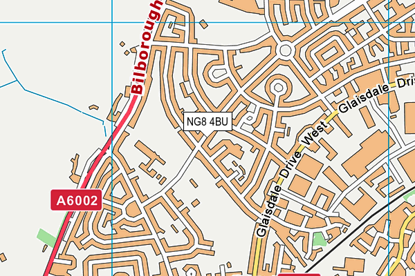 NG8 4BU map - OS VectorMap District (Ordnance Survey)